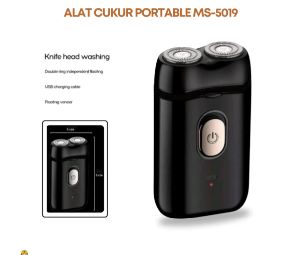 Alat Cukur Rambut Kumis Jenggot Portabel MS-5019